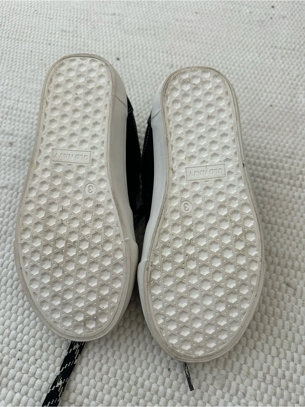 Old Navy Black and White Kids Canvas Sneakers